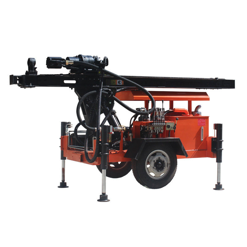 120m 深さ トレーラー 装着 水井掘削リグ 18.7KW 掘削設備