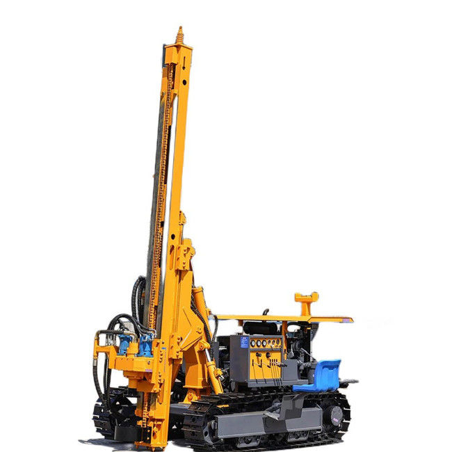 150m 掘削深さ 90 - 200mm 掘削 ダイア ソーラーパイル ドライバー 75KW クローラー 掘削リグ
