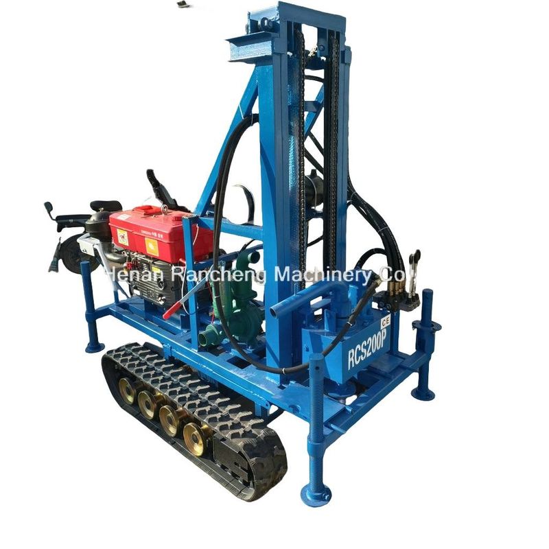 ゴムクローラー 搭載 ポータブル 水井掘削機 150m 深さ 450mm 直径 操作が簡単