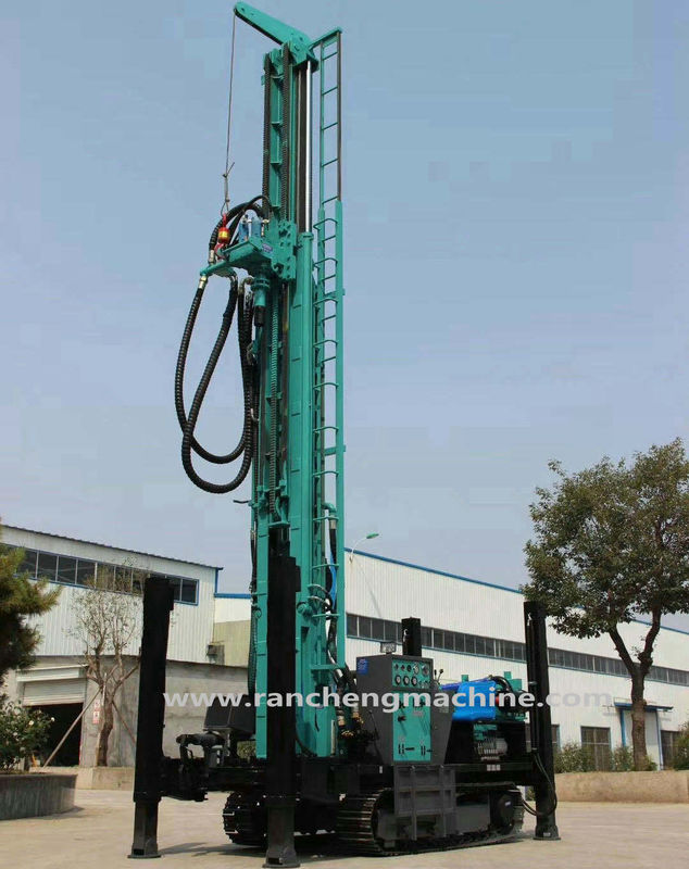280m 深度岩石掘削機 空気DTH 水井 穴掘削リグ