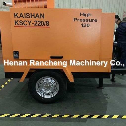 KSCY220/8 エアコンプレッサー 75HP ディーゼルエンジン スクリュー 携帯エアコンプレッサー