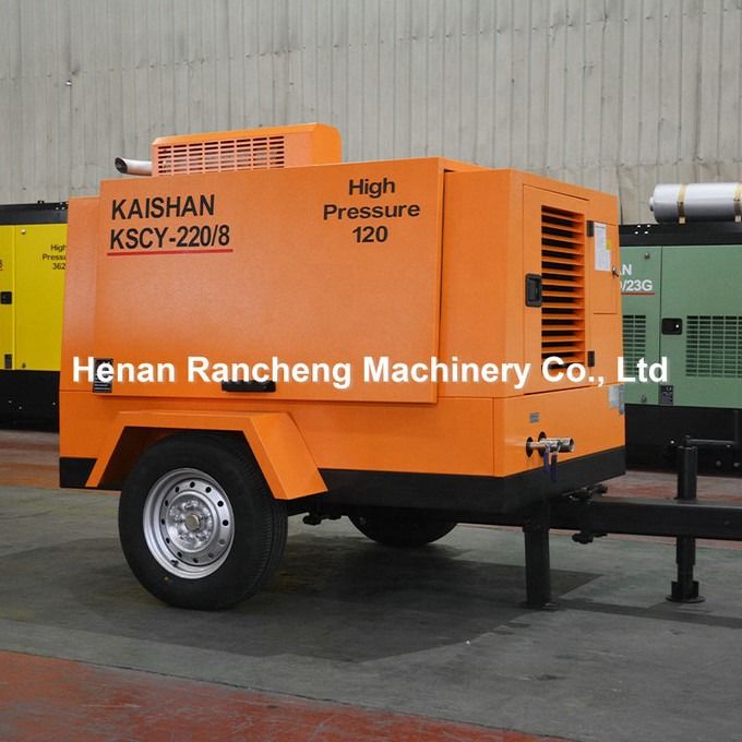 KSCY220/8 エアコンプレッサー 75HP ディーゼルエンジン スクリュー 携帯エアコンプレッサー
