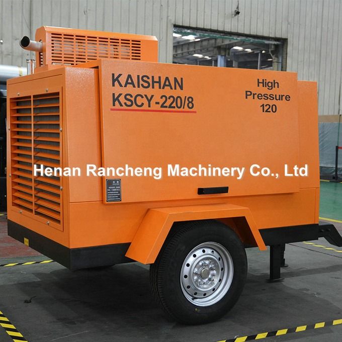 KSCY220/8 エアコンプレッサー 75HP ディーゼルエンジン スクリュー 携帯エアコンプレッサー