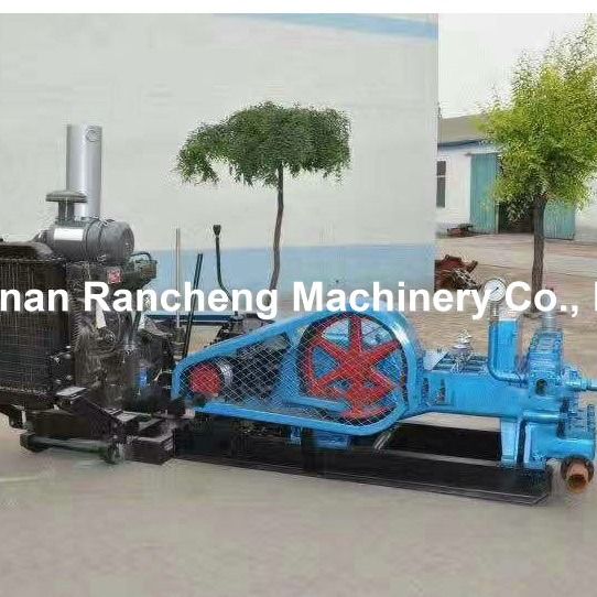 ディーゼルエンジン式泥水ポンプ 最大600L/分 水平三連シリンダー 二重作用 ペントハウス デトロイトピストンポンプ