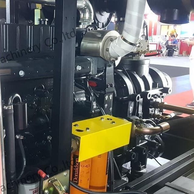 25bar 1107cfm ディーゼルスクリューエアコンプレッサー 水井用 400hp Yuchai