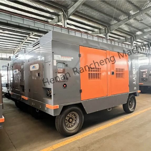310SCYT 1178 Cfm ポータブルスクリューエアコンプレッサー 水井用4輪