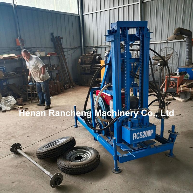 150m DTH 水力水井掘削リグ 機械 携帯型  pneumatic トレーラー 設置式 掘削リグ