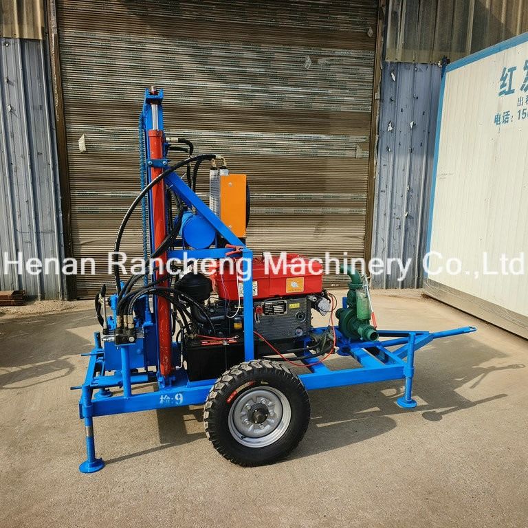 携帯ドリリング ローータリー 22HP ディーゼル 水力井戸ドリリングリグ 小井戸ドリリングマシン
