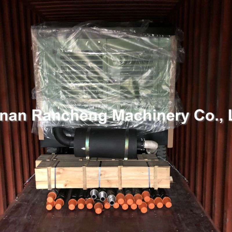 1107CFM 25bBar ディーゼルエンジンのスクリューコンプレッサー 建設用空気コンプレッサー 鉱業用