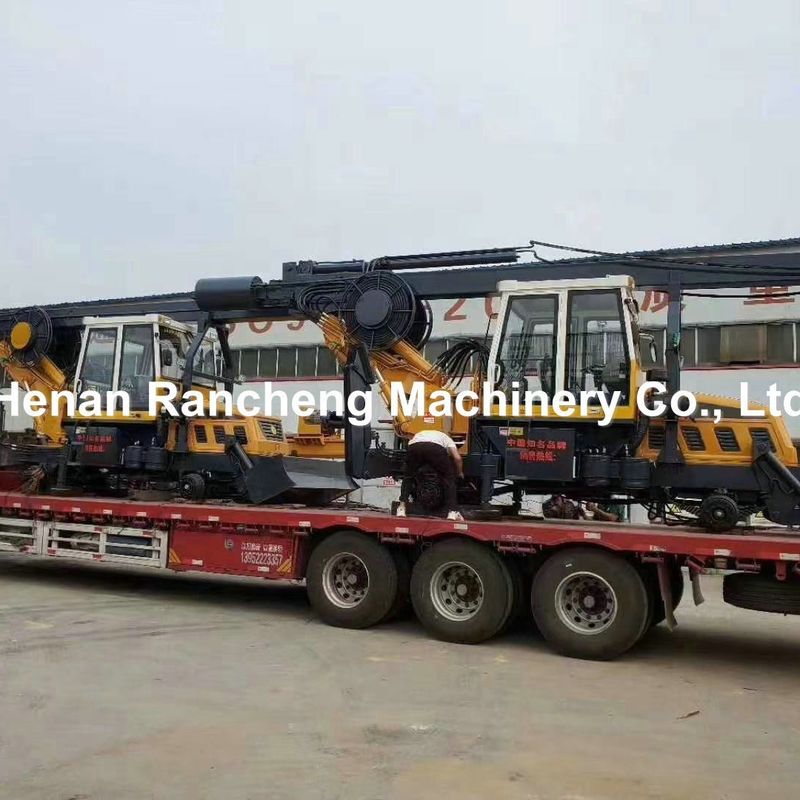 500~1500mm 汎用車輪型 オーガー・ピリング・リグ 30~50r/min パワーヘッド回転速度