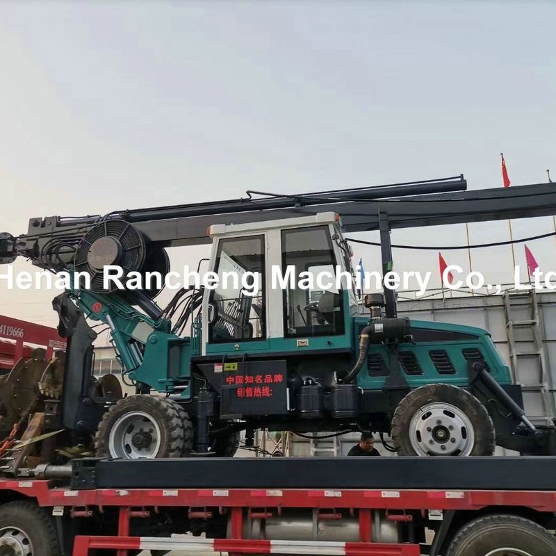 500~1500mm 汎用車輪型 オーガー・ピリング・リグ 30~50r/min パワーヘッド回転速度