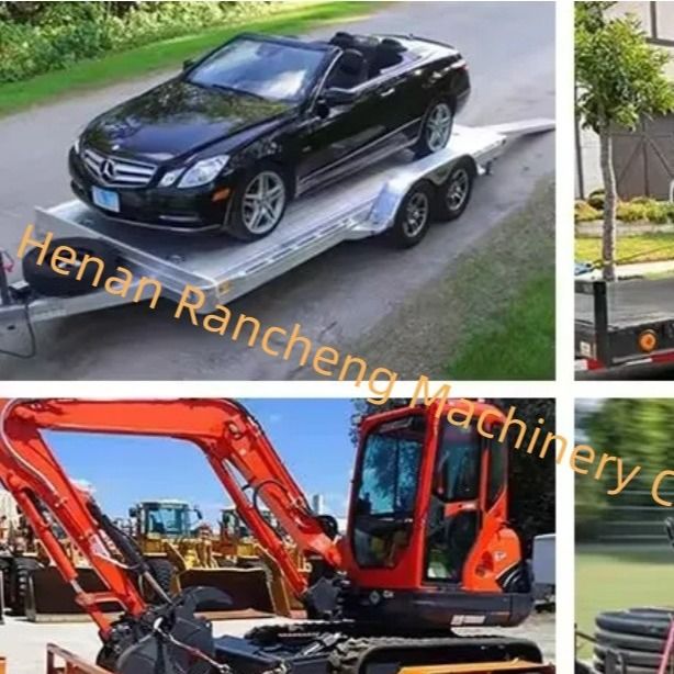 5t 5m*2.2m プラットフォーム トラック 半トレーラー 軸 双軸 電動ブレーキ