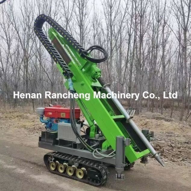 RCKM-30s ソーラー杭打ち用28HPガソリンエンジン搭載小型油圧杭打機 効率的かつ正確