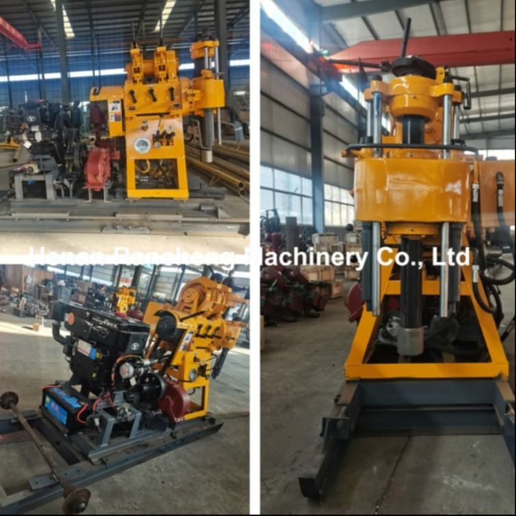 200m深さ 水力小型掘削リグ 20HPディーゼルエンジンの機能掘削機