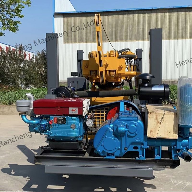 深井戸DTH掘削リグ 350m深度 井戸掘削機 全油圧操作