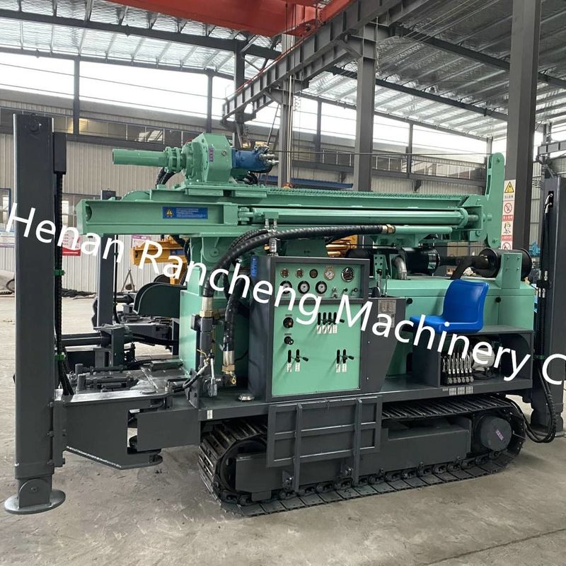 深井戸DTH掘削リグ 350m深度 井戸掘削機 全油圧操作