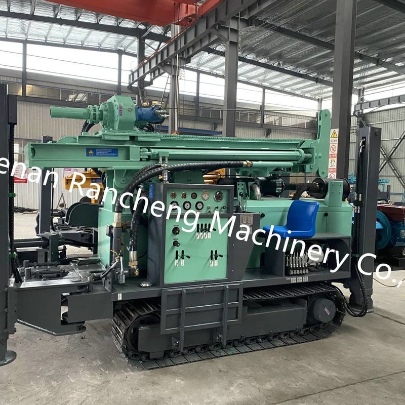 深井戸DTH掘削リグ 350m深度 井戸掘削機 全油圧操作