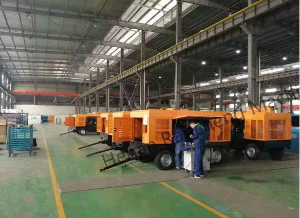 KSCY-400/14.5K 400cfm ディーゼル ポータブル スクロール 空気圧縮機 カミンズエンジン