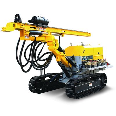 60-80m 深度 クローラー 水力 DTH 掘削リグ 90-165mm 直径 ローターとハンマー両方で掘削