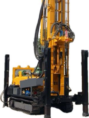深水式掘削孔DTH 水井掘削クローラー型350m掘削リグ