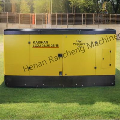 25bar 1107cfm ディーゼルスクリューエアコンプレッサー 水井用 400hp Yuchai