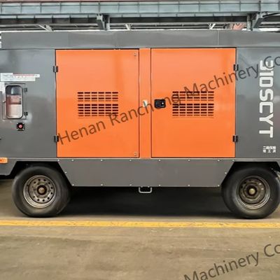 310SCYT 1178 Cfm ポータブルスクリューエアコンプレッサー 水井用4輪