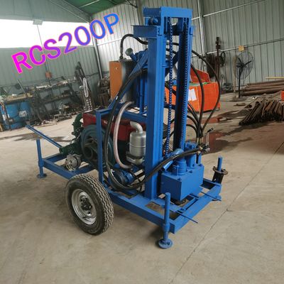 150m 16.2Kw ディーゼル フルオートマティック スクリップスレッド ポータブル 水井掘削機