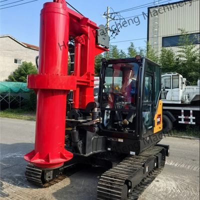 RCQ-10C ミニ油圧式ロータリー杭打機、Kubotaディーゼルエンジン36KW搭載