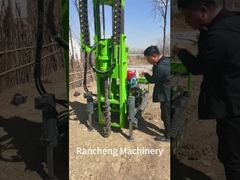 ゴムクローラー ソーラーパイルドライバー 25HP ディーゼルエンジン 30m パイリング深さ