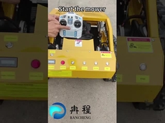 クローラー型 四輪ハイブリッド リモコンロームレーン刈機 20mm-180mm 切断高度