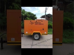 KSCY-400/14.5K 400cfm ディーゼル ポータブル スクロール 空気圧縮機 カミンズエンジン